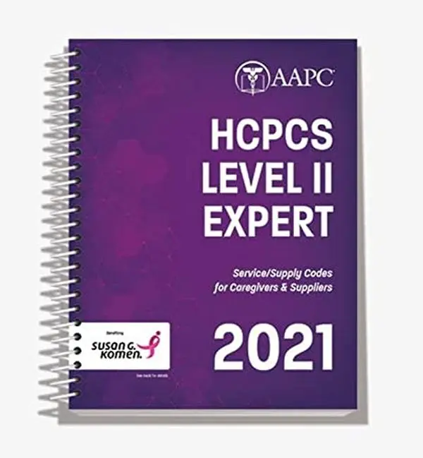 Used 2021 HCPCS Level II Expert Book - Spiral-Bound Service/Supply Codes Reference for Caregivers & Suppliers, English Edition