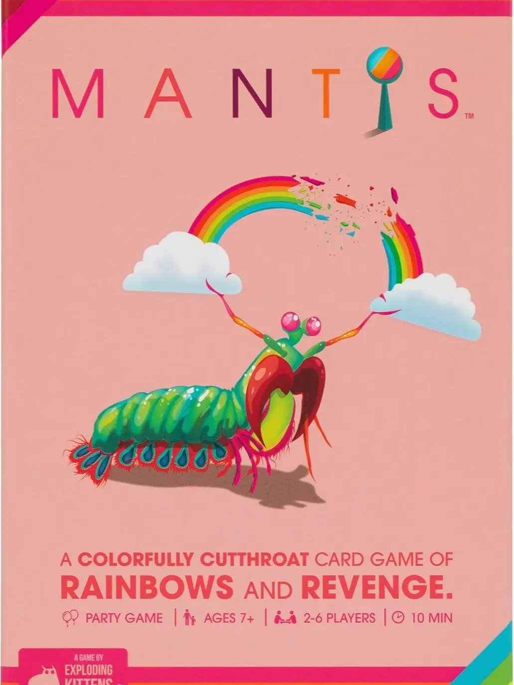 Exploding Kittens Mantis 2-6 Players - Ages 7+ - 10 Minutes to Play - Cutthroat Matching Card Game - Party Game, Family Game Night, Kid and Adult Card Game