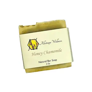 Honey Chamomile Soap - Natural Bar Soap with  Gentle  Nourishing Ingredients  Cleansing  Body Care