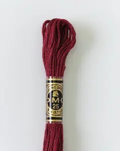 DMC Embroidery Stranded Thread - Six-Strand Embroidery Floss - 902 - Magenta Red