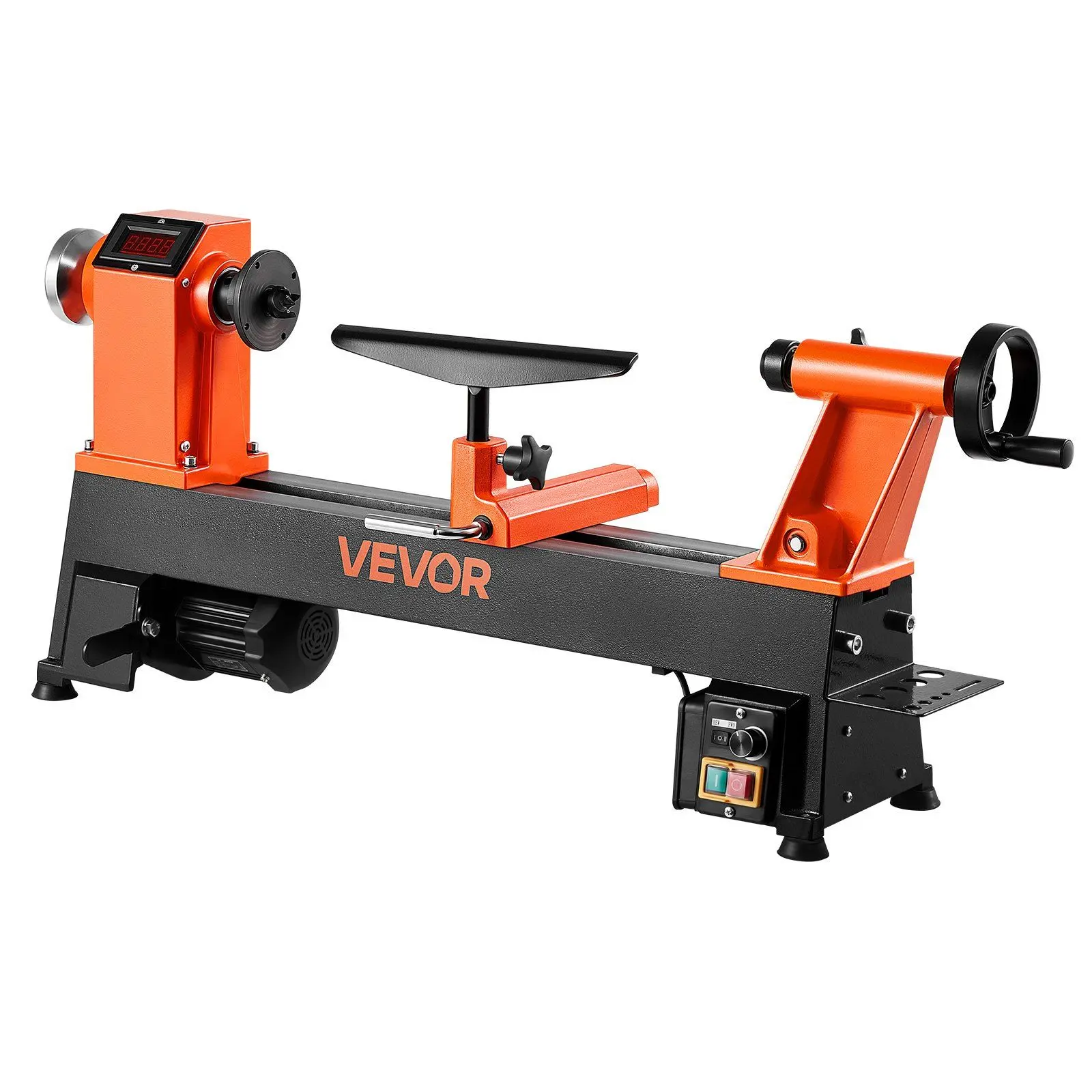 VEVOR Benchtop Woodworking Lathe - 1 HP, 12 x 18 in Variable Speed Lathe with 0-3800 rpm for Woodworking Projects