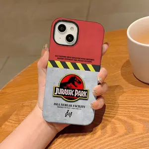 J-Jurassic Park Dinosaur World Phone Case For Iphone 17 16 Pro Max 15 13 14 12 11 14 Pro Max 15 Pro Max Two-in-one Cover