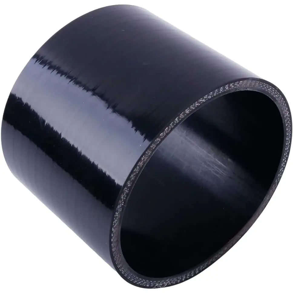 Straight Silicone Hose Coupler, 4-Ply Reinforced, 3.5-inch Inner Diameter (89mm), 3-inch Length, 5.4mm Wall Thickness for Turbo Intake Piping, Turbo Hoses, 4-Ply (5.4Mm)
