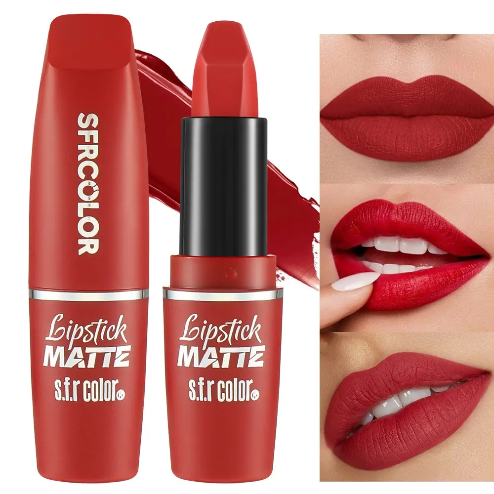 Moisturizing Nude Matte Lipstick, Long-Lasting Hydration, Matte Finish, Brighten Lips, Perfect Makeup, Easy Application, 6 Colors Available, Hydrating, Moisture