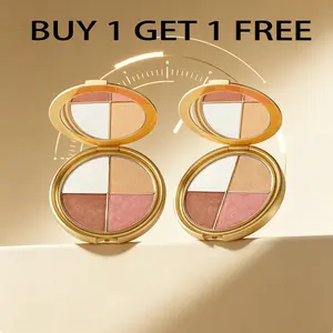 BOGO FREE! 4-in-1 Radiant Face Palette - Eyeshadow, Blush & Highlighter All-in-One Shimmer