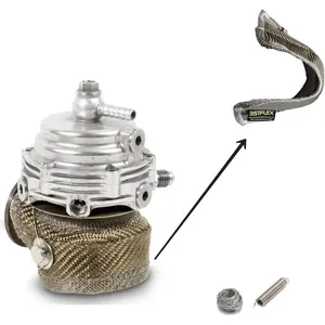 38mm External Turbo Blanket for Wastegate Heat Shield Cover Kit Fiberglass Jacket Bag Turbocharger