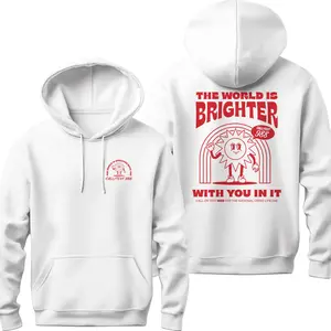 Mental Health Hoodie The World Is Brighter With You In It 988 Hotline Message