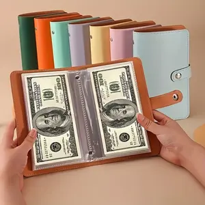 Currency Storage Book Holds Up to 100 Notes Cash Deposit Folder Money Organizer Accounting Ledger Savings Record for Managing Cash and Bills Bill Organizer Planner