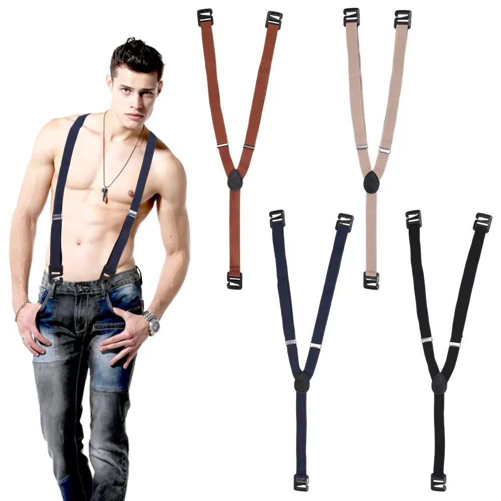4 Pcs Hidden Suspenders for Men Hidden Suspenders Adjustable Under Clothing Undergarment