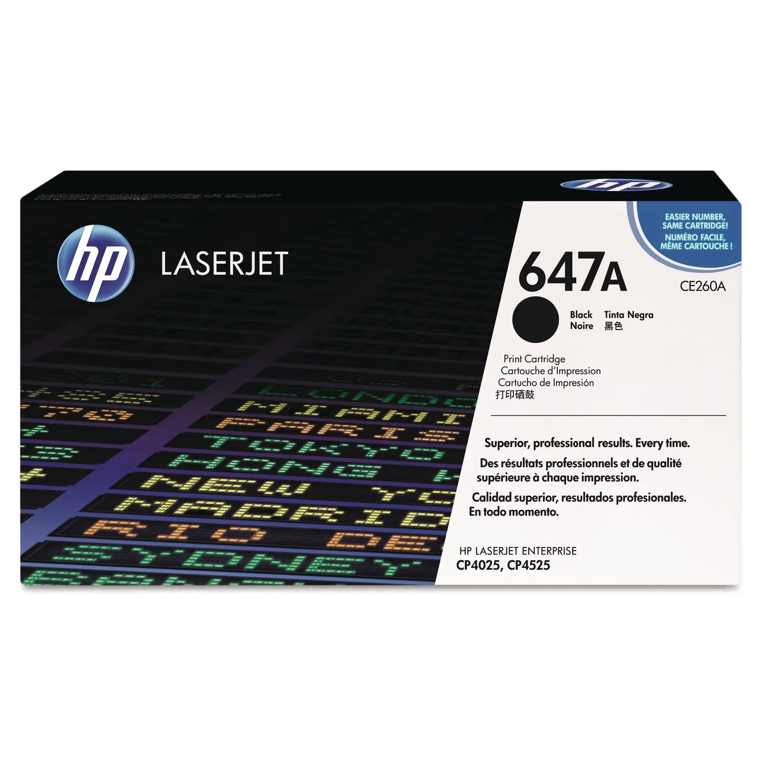 HP 647A CE260A Black Original LaserJet Toner Cartridge