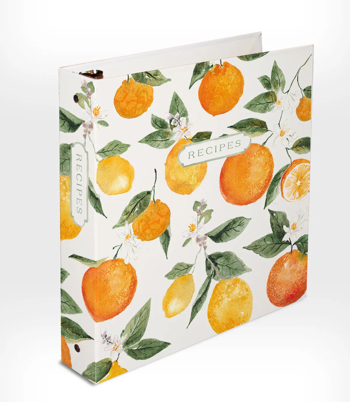 Mini Citrus 3-Ring Recipe Binder