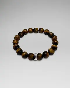 Tigers Eye Labradorite Beaded Bracelet (10mm)