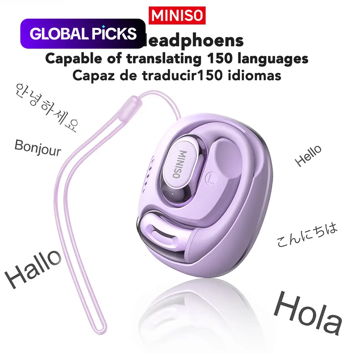 MS156 Wireless Open-Ear Earphones, HiFi Sound Translation Headphones for Sport, Long-Battery Wireless Earhooks Headset, Music Earphones #GLOBAL PICKS