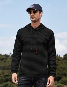 COOFANDY Fall Outfits Men's Pullover Plaid Casual hoodie  - Best Choice In Fall/Winter Classic Fabric hoodie Menswear Soft Fashion Long Simple Sport Sweaters Sweatshirt Tops Underwear