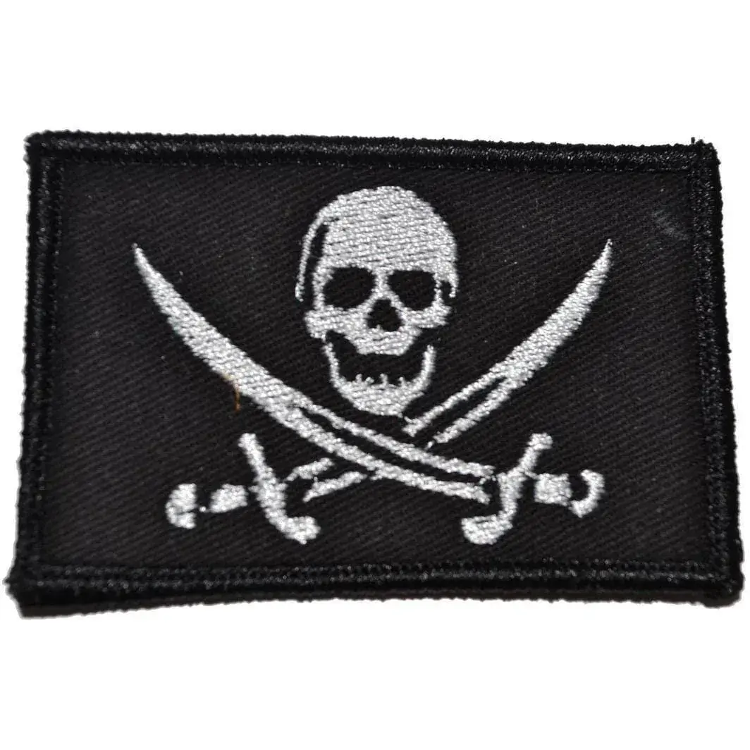 Pirate Jolly Roger - 2x3 Patch Pirate Jolly Roger - 2x3 Patch