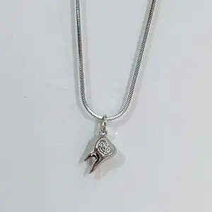 Mother's Day Gift Smiling Baby Tooth Pendant Necklace — Cute Tooth Snake Chain — Baby Keepsake Gift — Tarnish-Resistant Jewelry