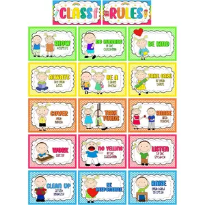 17 count A4 Classroom Rules Posters -  &  Classroom Decorations