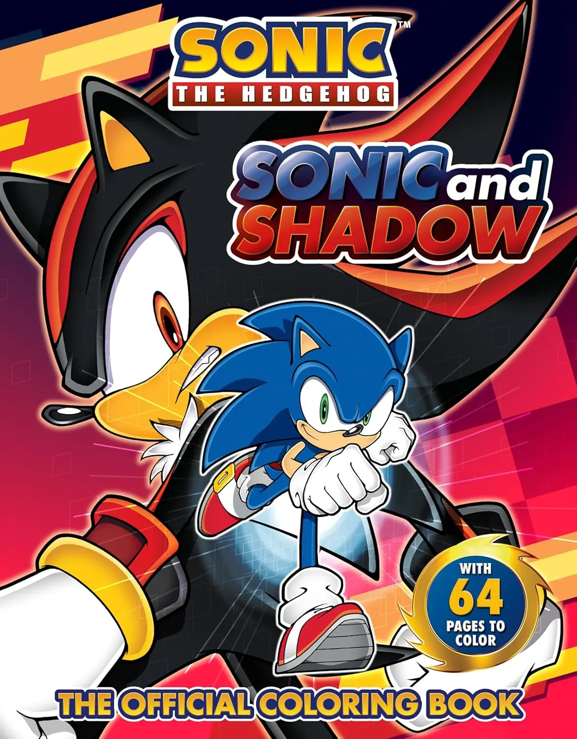 Sonic and Shadow: The Official Coloring Book (Sonic the Hedgehog) Paperback
