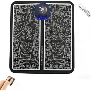 Foot Massage Mat, 8 Modes 19 Levels Adjustable Foot Massage Pad for Daily Comfort and Relax-2703