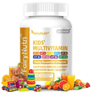 Kids' Multivitamin - Essential Vitamins for Brain Function & Immune System Support - 60 Tablets - US Manufactured cGMP Certified Factory
