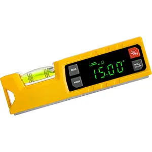Digital Level & Digital Protractor, 7 inch Angle Finder 0-90? & 0-180? Range,  Bubble Inclinometer with  V-Groove & Audio  for Woodwork,  & Home Drainage Leveling