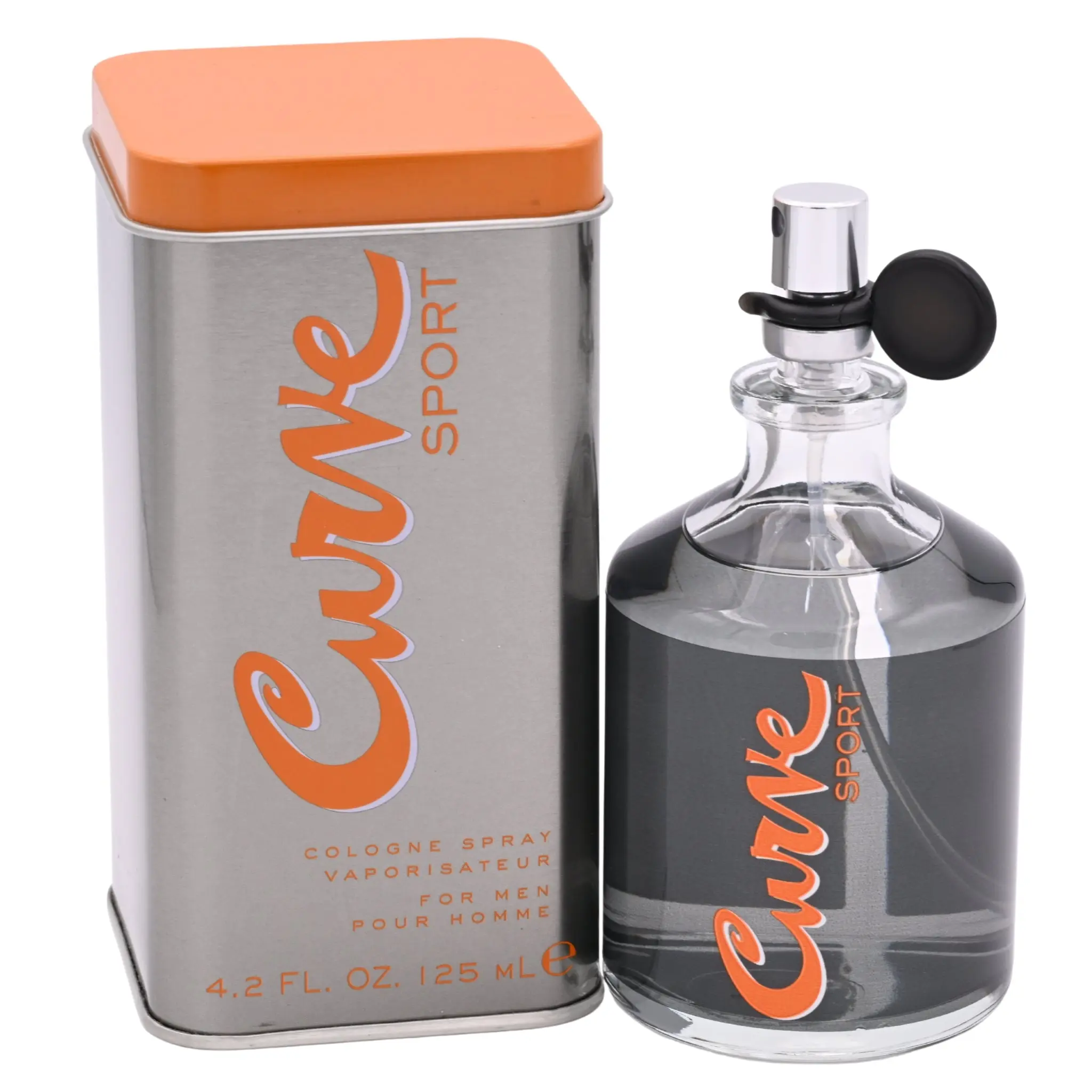 Liz Claiborne Curve Sport Men's Cologne, Masculine Cologne Spray with Cardamom Sage, Vetiver Moss, and Rosemary Notes, 4.2 fl oz, Masculine Aroma