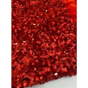 Red Sequin on Velvet Red Sequin on Velvet