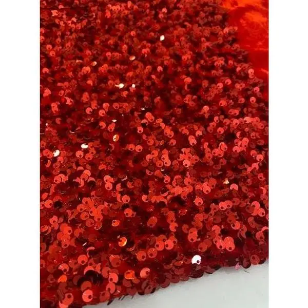 Red Sequin on Velvet