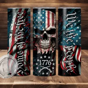 We the People American Flag Sublimation Tumbler