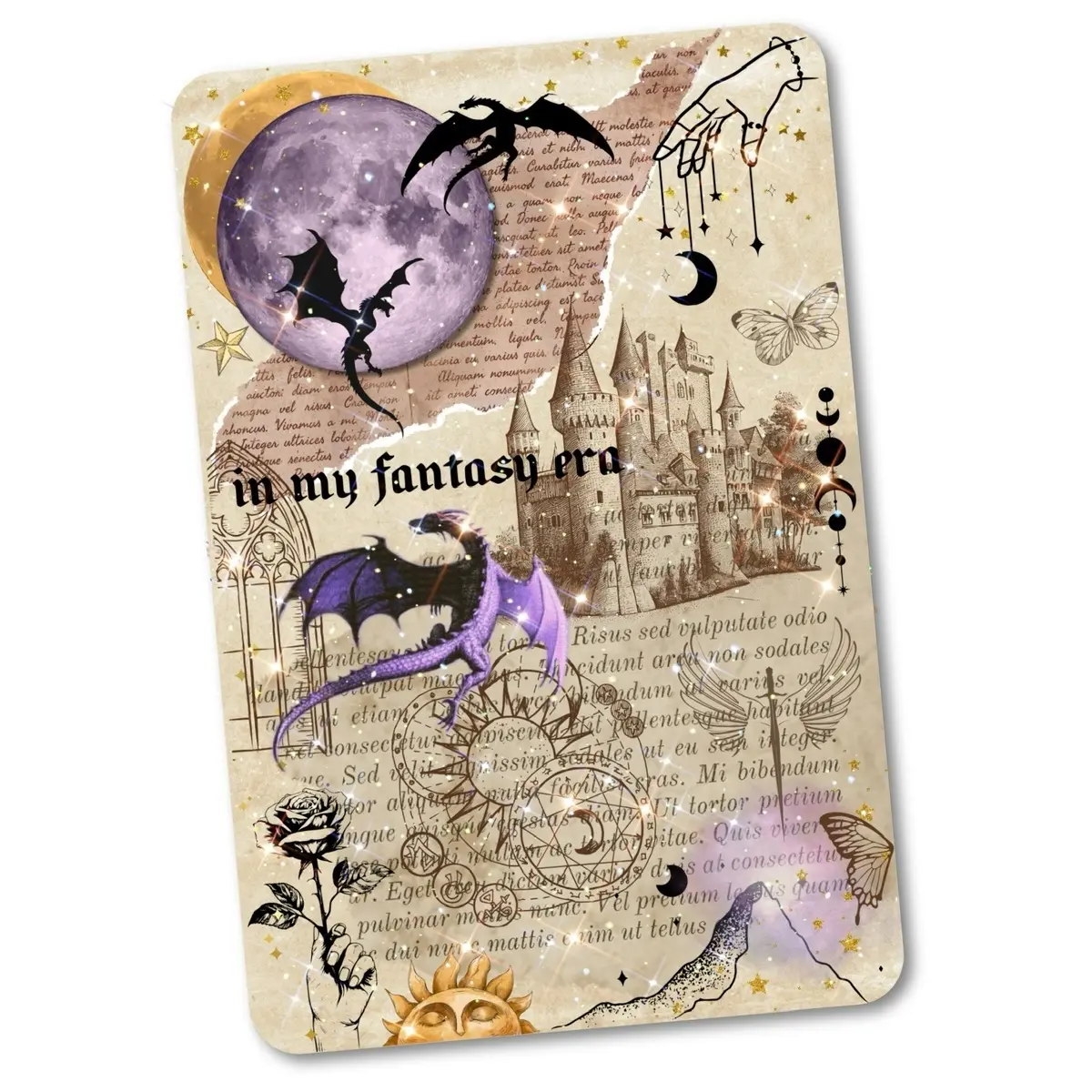 Tan Dragon Cardstock Case Insert for Kindle | Smutty Book Lover Gift | Bookish Stickers for E-Reader | Fantasy Booktok Cover Insert | Romantasy Books | Smut Reader | Sjm Book Stickers for Kindle | Choose Your Kindle Size | Aesthetic | Tan Dragon