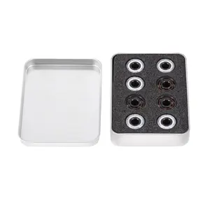 16pcs/Set High Speed 608 Ceramic Bearings for Inline Roller Skate - Single Side Ceramic Balls, 7mm (0.27") Thickness