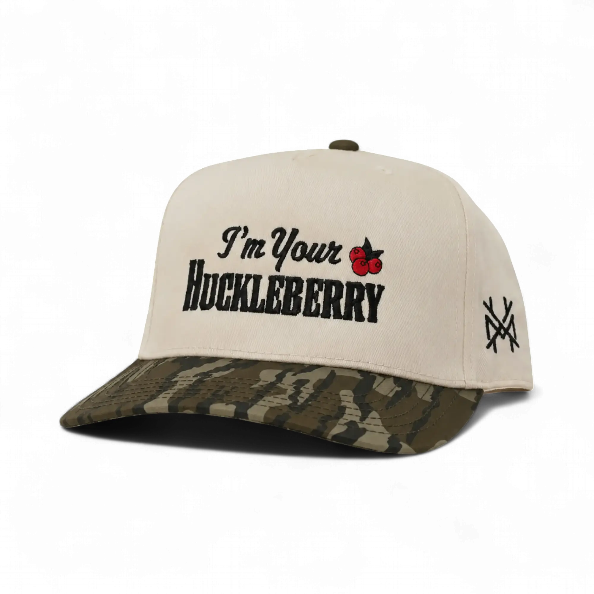 I'm Your Huckleberry Embroidered Trucker Hat Snapback Adjustable (Up To Size 8 Head)
