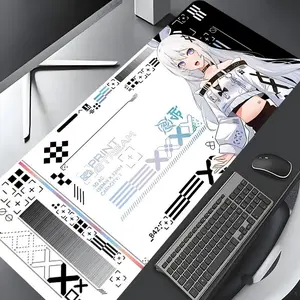 Anime Girl Pattern Mouse Pad, Rectangle Gaming Mouse Pad, Non-slip Rubber Pad, Aesthetic Desktop Decoration Protective Pad for Laptop, Desktop Computer Games, Anime Mousepad, Mouse Pad Cute, Mouse Mat