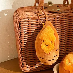 Cute Trendy Plush Sweet Potato Keychain, Adorable Detachable Plush Doll Pendant, Perfect Gift for Everyone and Fashion Accessory