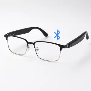 Smart Bluetooth Compatible Glasses with Clear Lens and Stylish Design for Everyday Use Bluetooth Connectivity Clear Vision Wearable
