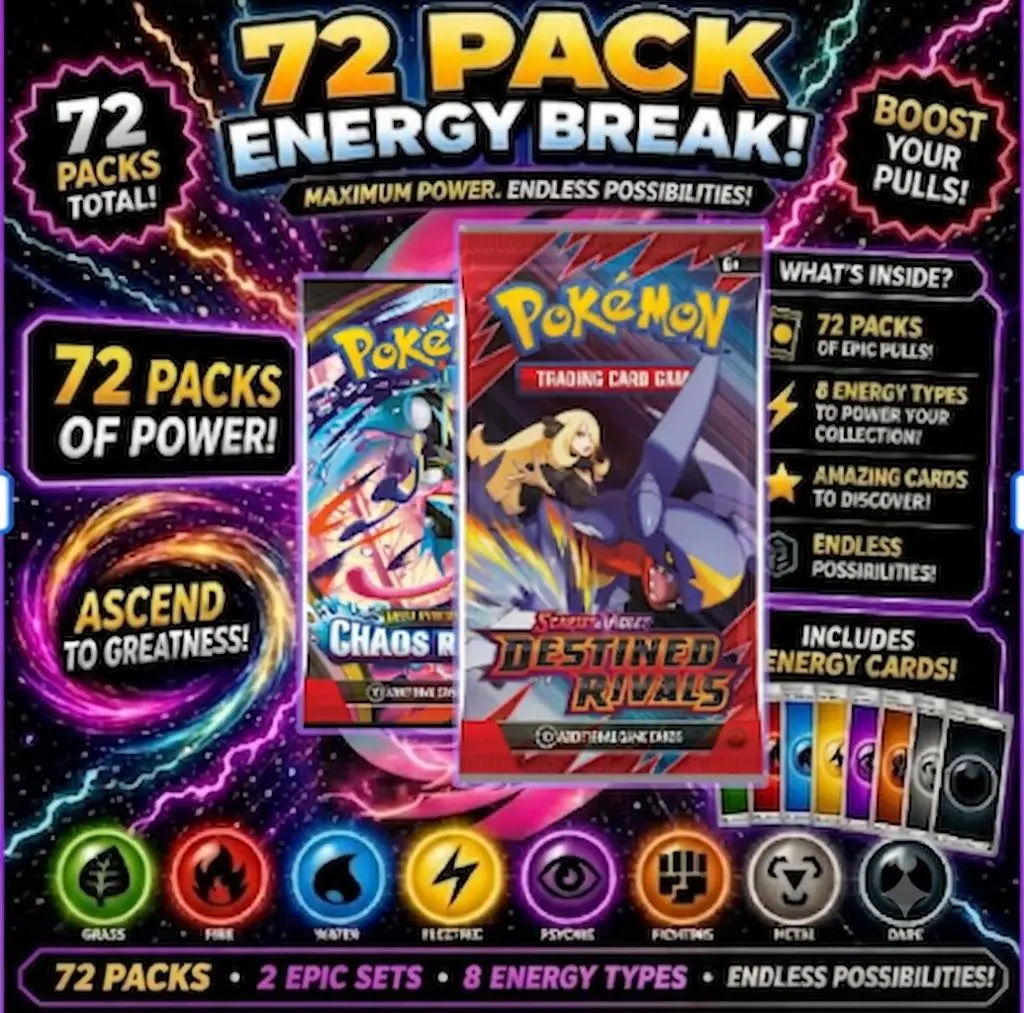 ENERGY BREAK - (72) DESTINED RIVALS X CHAOS RISING PACKS