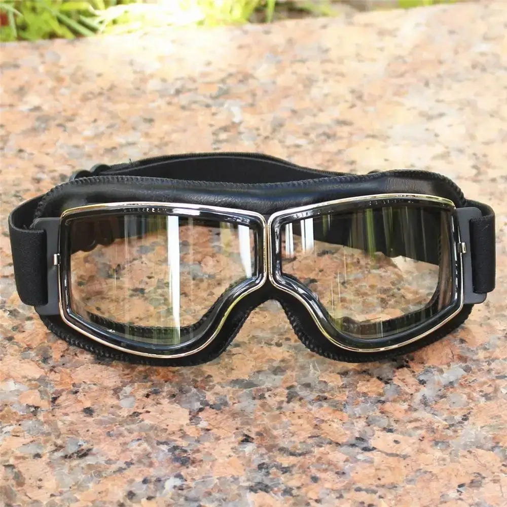 Motorcycle Glasses, Windproof Vintage Sunglasses for Bike Helmets, Retro Style Riding Goggles, Classic Motorcycle Accessories, Motocross Gear, Dirt Bike Gear, Motobike Riders Gear