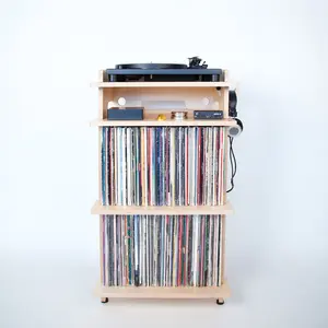 Line Phono: Turntable Stand + Vinyl Storage, Made In the USA