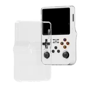 for r36s Protective Case Transparent Handheld Game Console Protective Cover Integrated TPU Soft Shell for r36s Shell