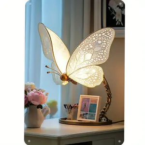 Vintage Butterfly Metal Sign Artistic Wall Decor Ornaments(Not a lamp), 8x12 Inch Iron Hanging Art for Indoor Outdoor Decoration, Home Bedroom Bar Cafe Library Garage Decoration Items