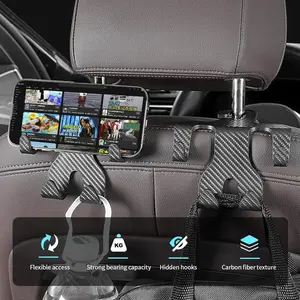 Universal Car Seat Back Hook Car Accessories Interior Portable Hanger Holder Storage for Car Bag Purse Cloth Decoration Dropship