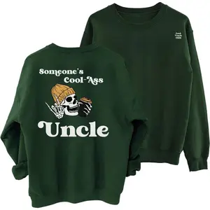 Women Letter Print Cool Uncle Club T-Shirt, Gift for Uncles, Funny Uncle Tee, Mothers day shirt, gift for mom, gift for grandma