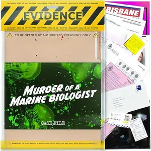 Detective Mystery Puzzle Game, Cold Case File Investigation, Detective Clues Evidence, Solve Crimes, Suitable for Individuals, Date Night, Party Groups, Board Games