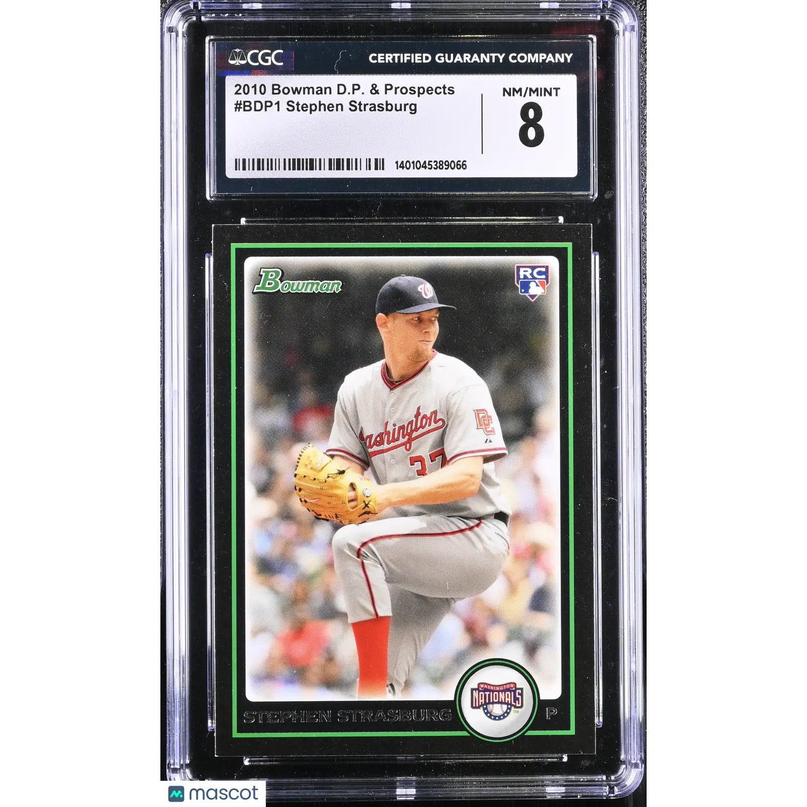 Stephen Strasburg CGC 2010 D.P. & Prospects #BDP1 Baseball 8