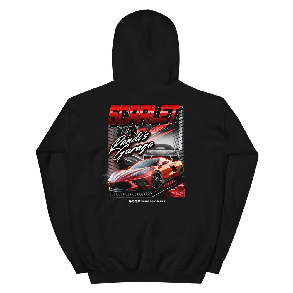 SCARLET CORVETTE HOODIE (RED)