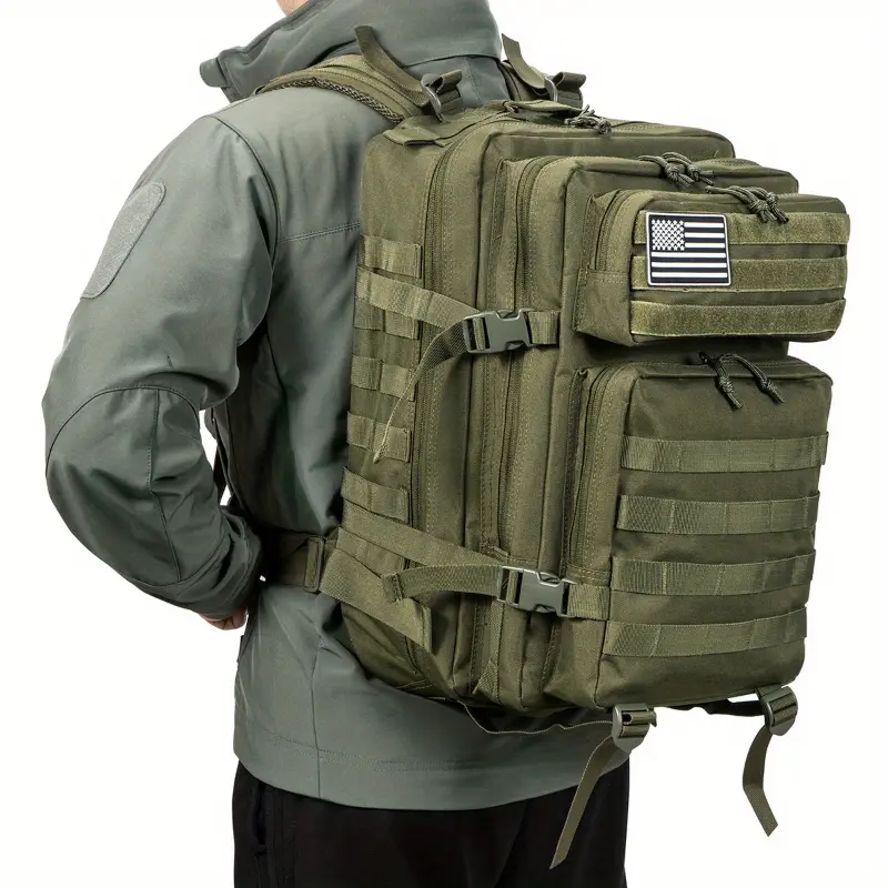 [3 Day Bug] 45L Outdoor Backpacks | 3 Day | Molle Pack | Bug Out Bag, Hiking, Camping, Treeking, Rucksack, Crossfit GYM Bag Pack
