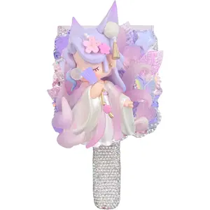 Handmade Handheld makeup mirror with Cream Glue, Doll DIY-Kosbling Blind Bag