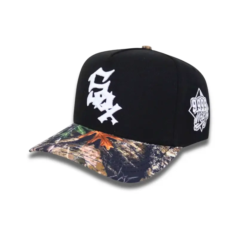 REMASTERED SOX TREE CAMO BRIM 9999 WS HAT SNAPBACK BLACK