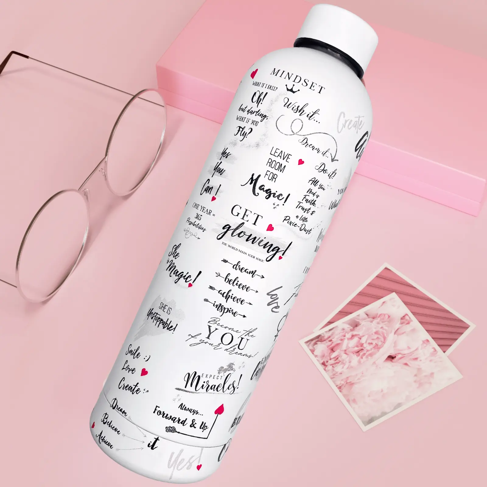 Girl Power Stainless Steel Water Bottle - Be Unstoppable
