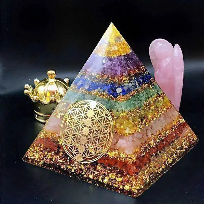 7 Chakra Healing Crystal Awakening Pyramid 7 Chakra Healing Crystal Awakening Pyramid